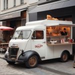 Foodtruck Imbiss Fastfood Modern Trend Idee Business City