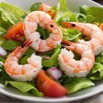 Shrimps Scampi Meeresfrucht Salat Fisch Gesund