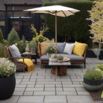 Terrasse Reinigen Holzdielen Steinboden Gartenterrasse