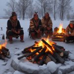 Leben Extrem Kalt Winter Eis Schnee Permafrost Sibirien Tundra