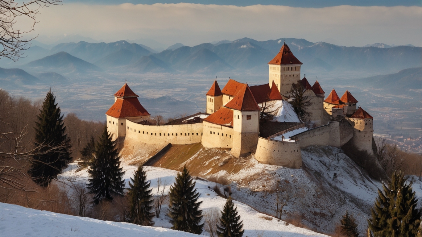 Castle Rasnov Romania Ruin