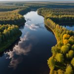 00 Aue Auenlandschaft Flutgebiet Landwirtschaft Viehzucht