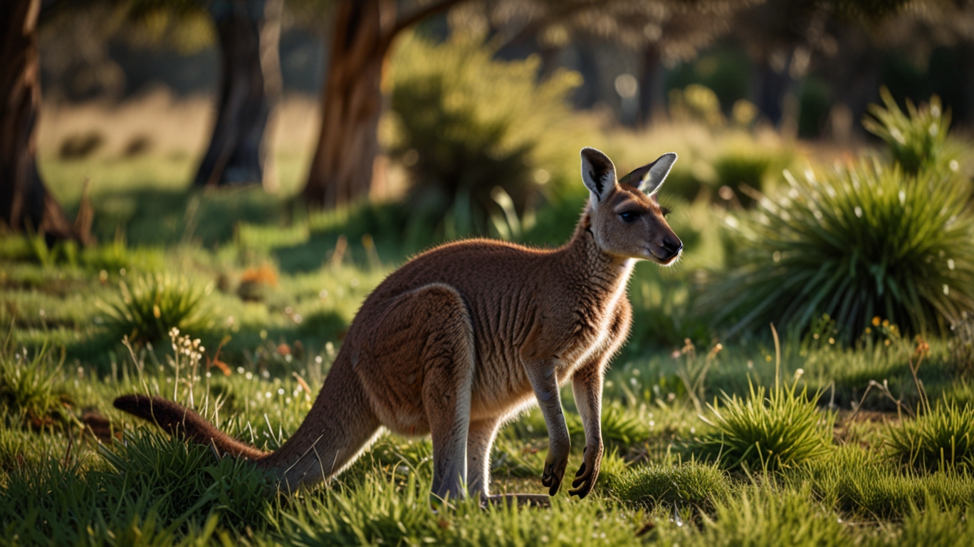 Sw Kanguru Australien Wildnis