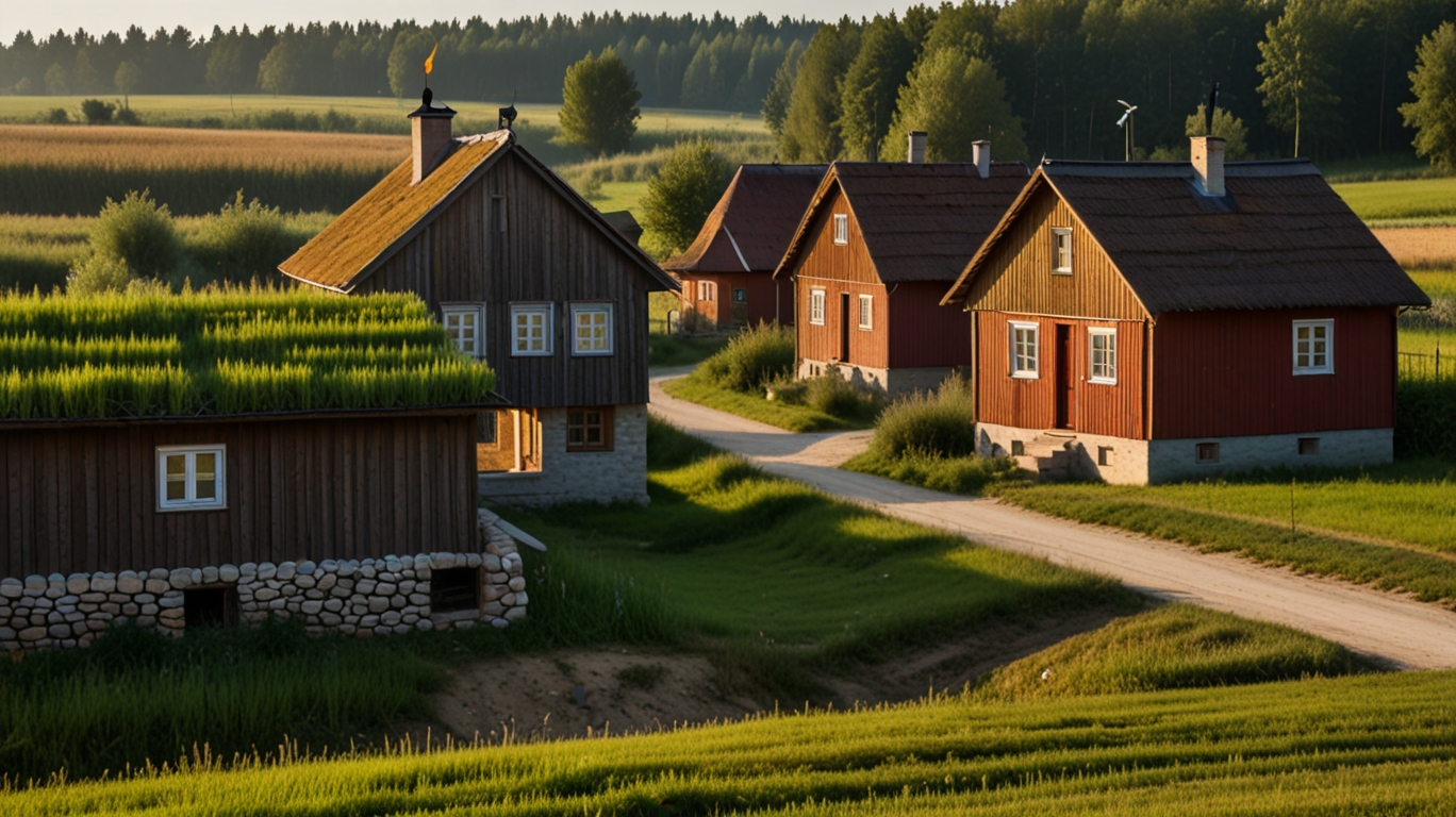 Sw Landleben Dorf Europa Tradition Gesellschaft 2