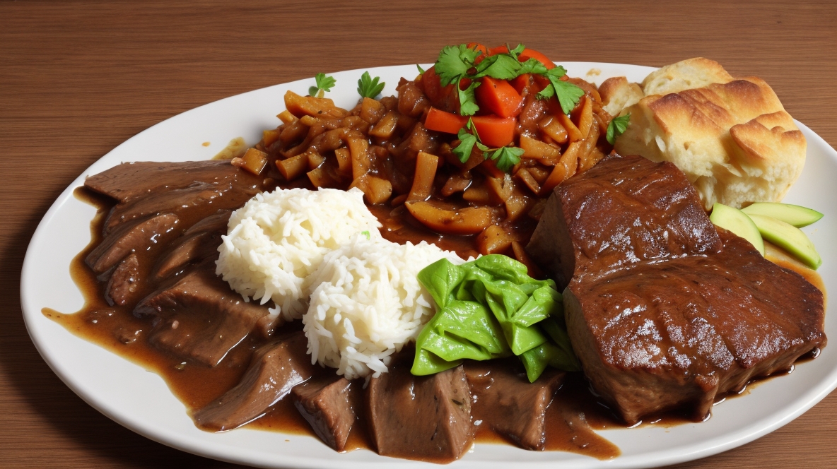 Sauerbraten Schlesisch Slavisch Deutsch Kueche Elsteraue Restaurant