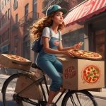 Sw Pizzabote Grossstadt Fahrrad Roller Ebike