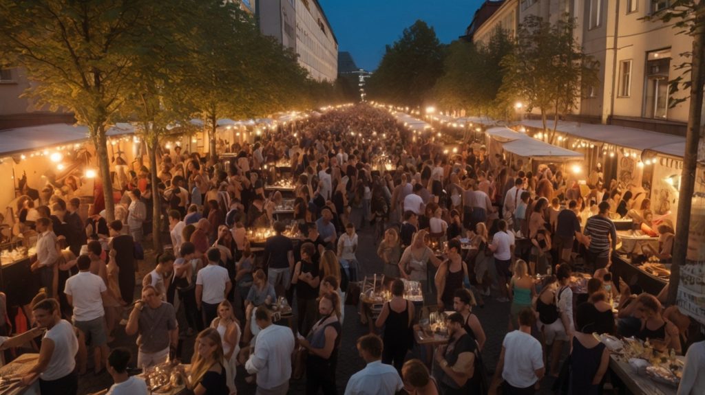 Sw Sommer Nachts Stadt Grossstadt