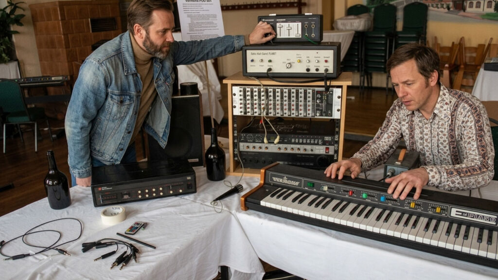 Vintage musicgear exhibition