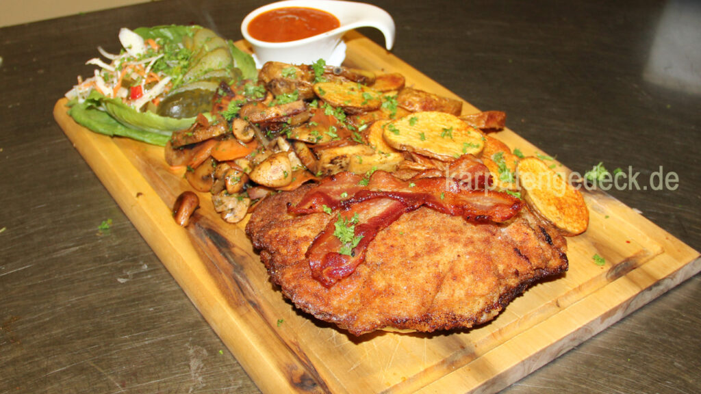 Karpatenschnitzel gastronomie genuss lecker