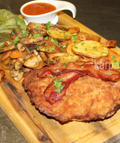 Karpatenschnitzel gastronomie genuss lecker