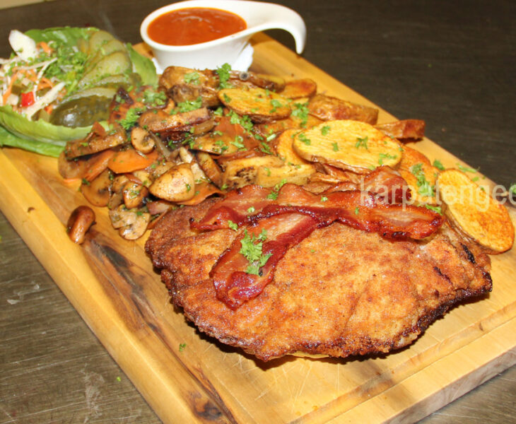 Karpatenschnitzel gastronomie genuss lecker