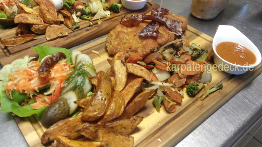 Karpatenschnitzel gastronomie genuss lecker