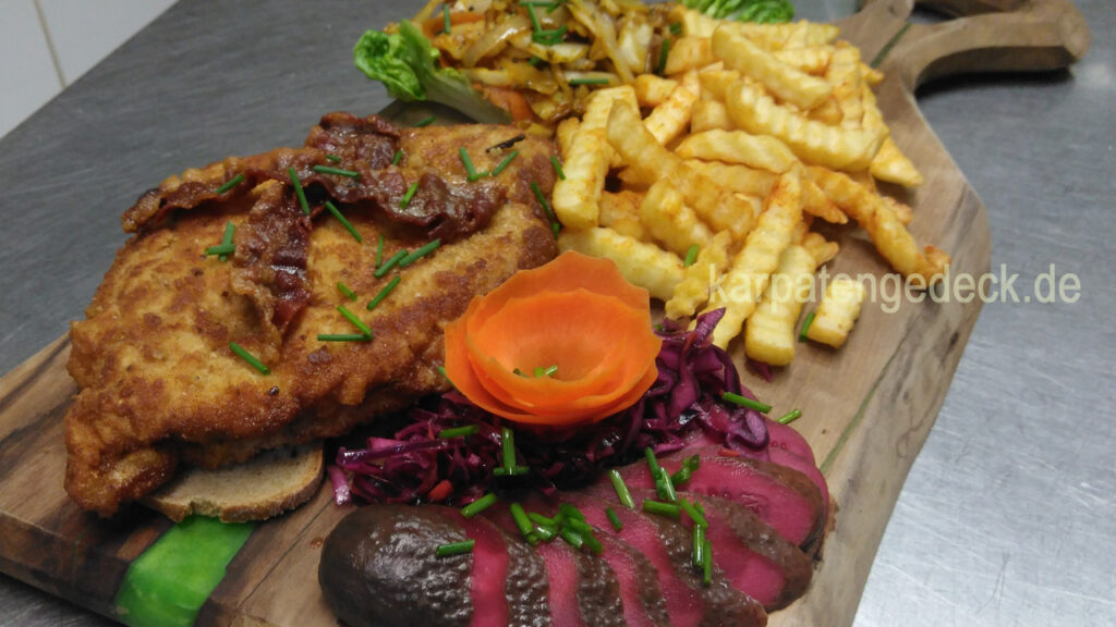 Karpatenschnitzel gastronomie genuss lecker